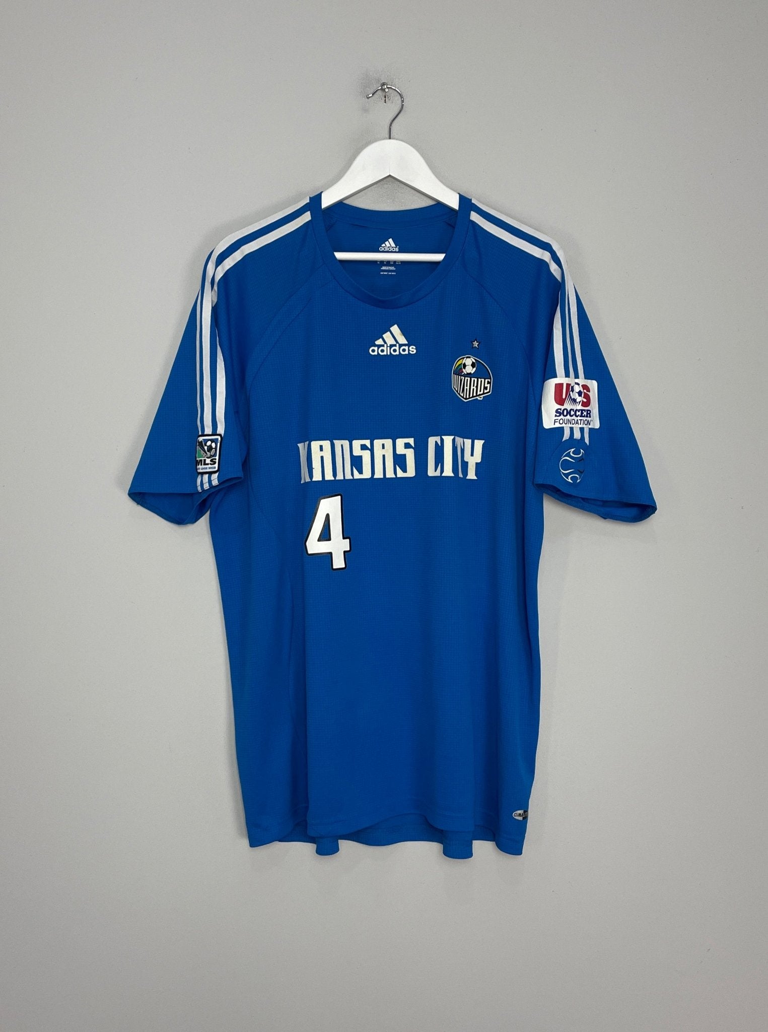 Shop 2006/07 KANSAS CITY WIZARDS THOMAS #4 *MATCH ISSUED + SIGNED* HOME SHIRT (XL) ADIDAS, classic football shirts, vintage football shirts & retro soccer jerseys at Cult Kits