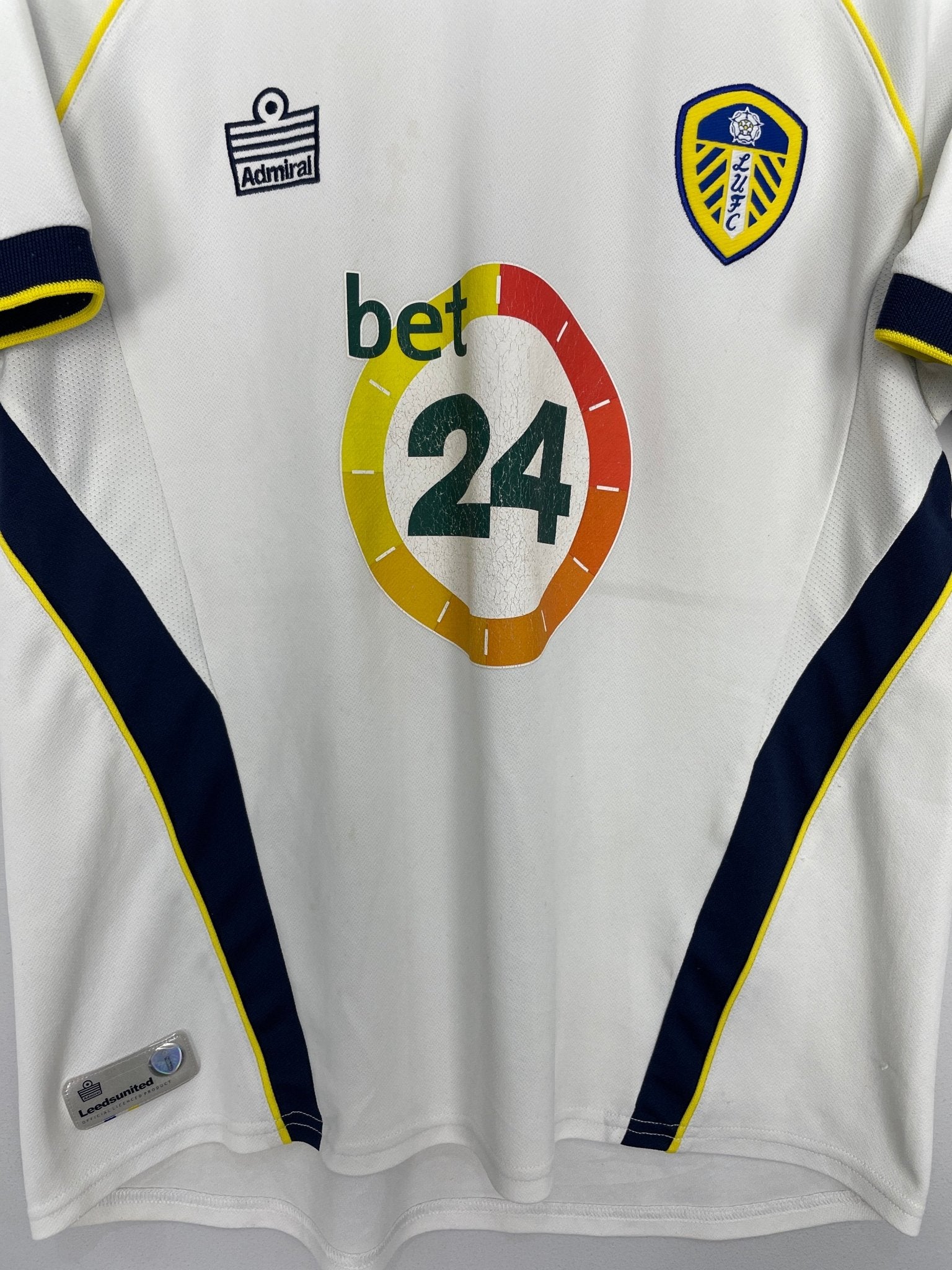 Shop 2006/07 LEEDS UNITED HOME SHIRT (M) ADMIRAL, classic football shirts, vintage football shirts & retro soccer jerseys at Cult Kits