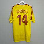 Shop 2006/07 LIVERPOOL ALONSO #14 AWAY SHIRT (XXXL) ADIDAS, classic football shirts, vintage football shirts & retro soccer jerseys at Cult Kits