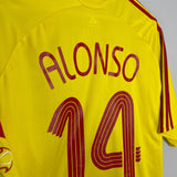 Shop 2006/07 LIVERPOOL ALONSO #14 AWAY SHIRT (XXXL) ADIDAS, classic football shirts, vintage football shirts & retro soccer jerseys at Cult Kits