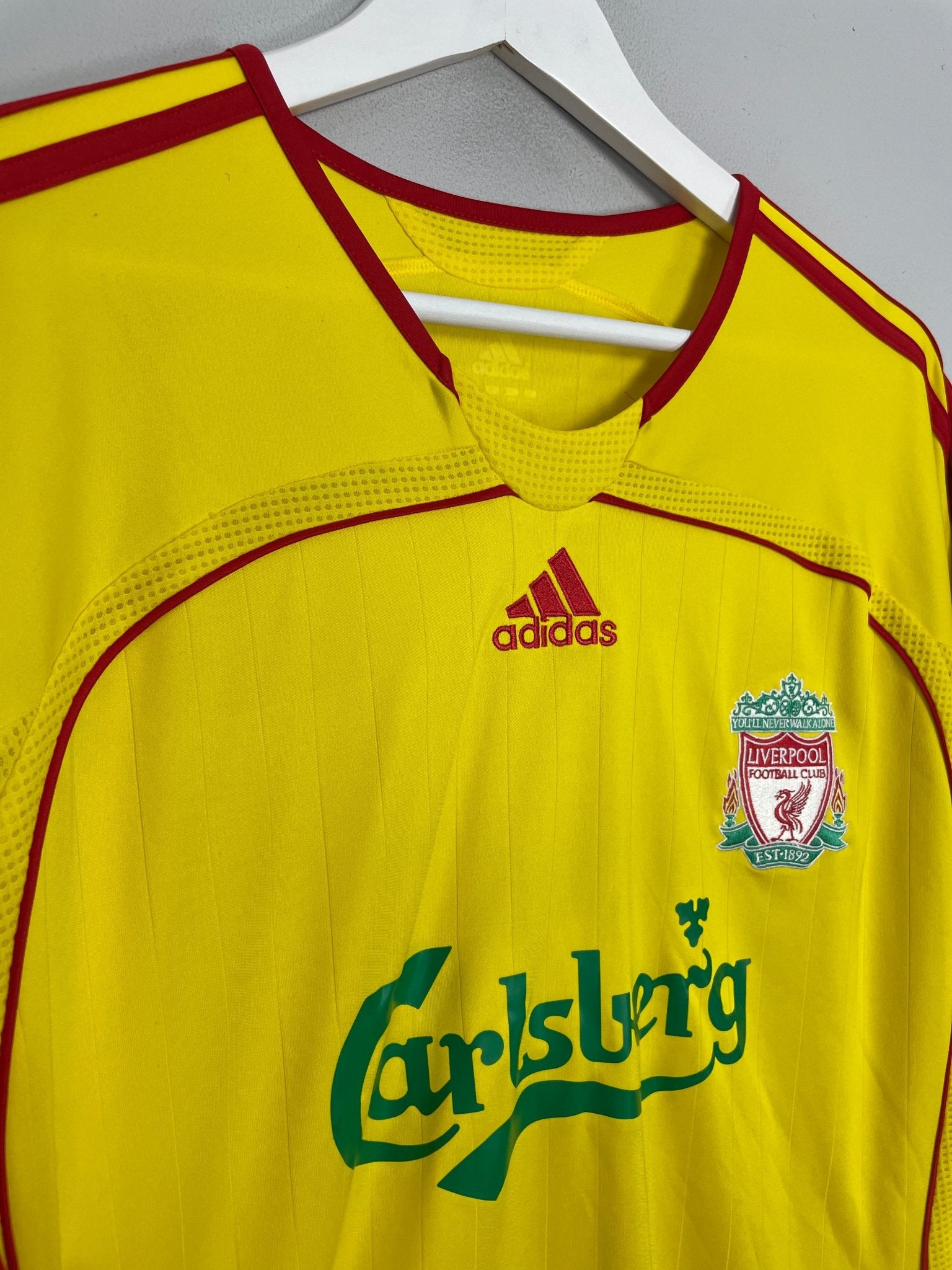 Shop 2006/07 LIVERPOOL ALONSO #14 AWAY SHIRT (XXXL) ADIDAS, classic football shirts, vintage football shirts & retro soccer jerseys at Cult Kits
