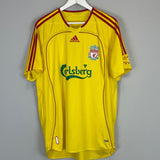 Shop 2006/07 LIVERPOOL GERRARD #8 AWAY SHIRT (L) ADIDAS, classic football shirts, vintage football shirts & retro soccer jerseys at Cult Kits