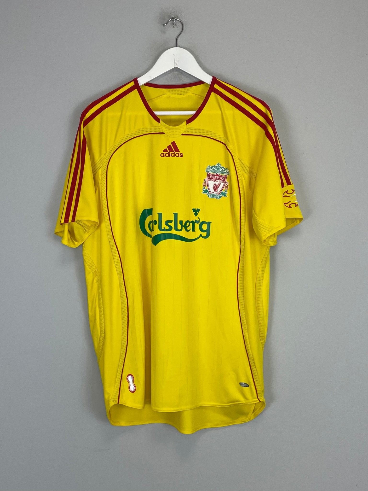 Shop 2006/07 LIVERPOOL GERRARD #8 AWAY SHIRT (L) ADIDAS, classic football shirts, vintage football shirts & retro soccer jerseys at Cult Kits
