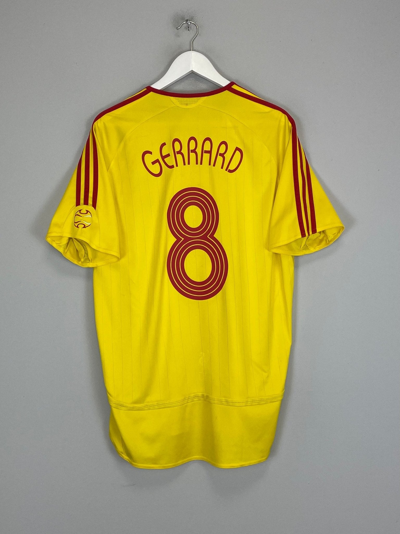 Shop 2006/07 LIVERPOOL GERRARD #8 AWAY SHIRT (L) ADIDAS, classic football shirts, vintage football shirts & retro soccer jerseys at Cult Kits