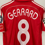 Shop 2006/07 LIVERPOOL GERRARD #8 C/L FINAL HOME SHIRT (M) ADIDAS, classic football shirts, vintage football shirts & retro soccer jerseys at Cult Kits