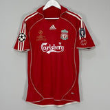 Shop 2006/07 LIVERPOOL GERRARD #8 C/L FINAL HOME SHIRT (M) ADIDAS, classic football shirts, vintage football shirts & retro soccer jerseys at Cult Kits