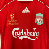 Shop 2006/07 LIVERPOOL GERRARD #8 C/L FINAL HOME SHIRT (M) ADIDAS, classic football shirts, vintage football shirts & retro soccer jerseys at Cult Kits