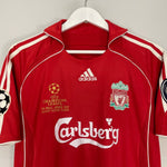 Shop 2006/07 LIVERPOOL GERRARD #8 C/L FINAL HOME SHIRT (M) ADIDAS, classic football shirts, vintage football shirts & retro soccer jerseys at Cult Kits