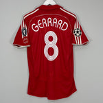 Shop 2006/07 LIVERPOOL GERRARD #8 C/L FINAL HOME SHIRT (M) ADIDAS, classic football shirts, vintage football shirts & retro soccer jerseys at Cult Kits