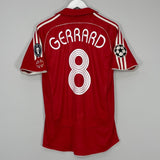 Shop 2006/07 LIVERPOOL GERRARD #8 C/L FINAL HOME SHIRT (M) ADIDAS, classic football shirts, vintage football shirts & retro soccer jerseys at Cult Kits