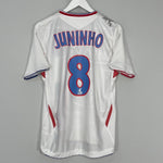 Shop 2006/07 LYON JUNINHO #8 HOME SHIRT (M) UMBRO, classic football shirts, vintage football shirts & retro soccer jerseys at Cult Kits