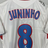 Shop 2006/07 LYON JUNINHO #8 HOME SHIRT (M) UMBRO, classic football shirts, vintage football shirts & retro soccer jerseys at Cult Kits