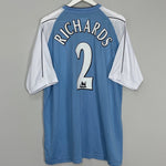 Shop 2006/07 MANCHESTER CITY RICHARDS #2 HOME SHIRT (XXL) REEBOK, classic football shirts, vintage football shirts & retro soccer jerseys at Cult Kits