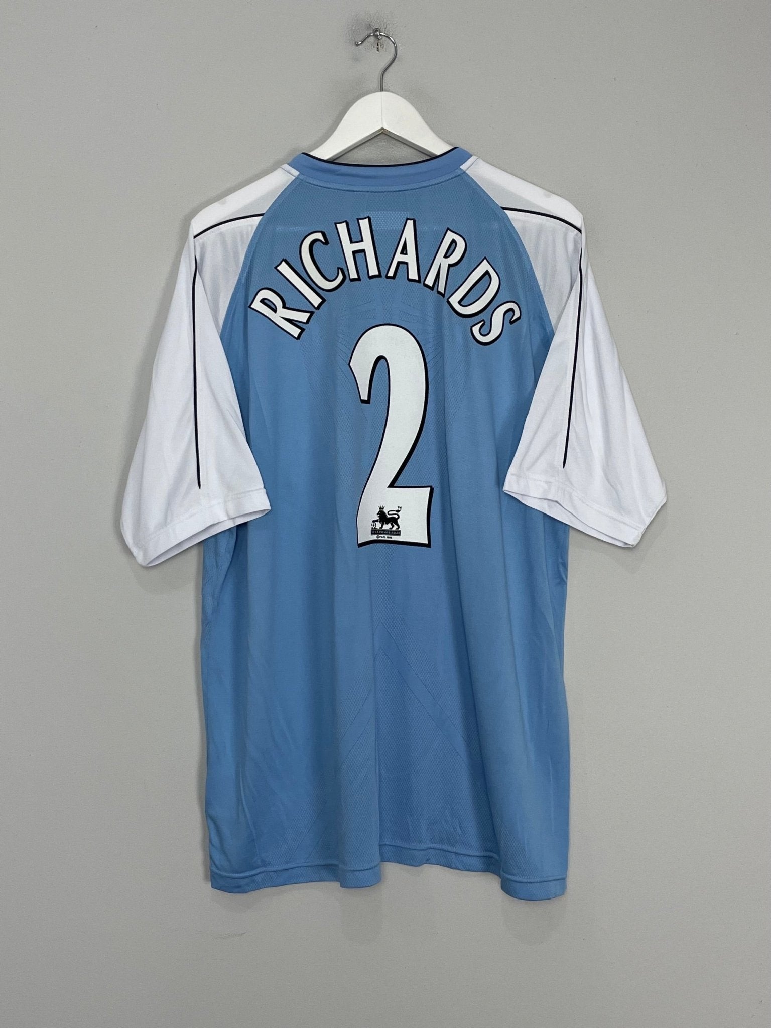 Shop 2006/07 MANCHESTER CITY RICHARDS #2 HOME SHIRT (XXL) REEBOK, classic football shirts, vintage football shirts & retro soccer jerseys at Cult Kits