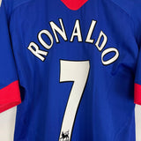 2006/07 MANCHESTER UNITED RONALDO 7 AWAY SHIRT (L) NIKE - Cult Kits - Large - Buy Vintage Football Shirts, Authentic Retro Football Shirts For Sale, Classic Football Shirts & Soccer Jersey