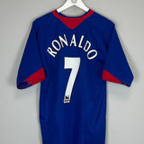 2006/07 MANCHESTER UNITED RONALDO 7 AWAY SHIRT (L) NIKE - Cult Kits - Large - Buy Vintage Football Shirts, Authentic Retro Football Shirts For Sale, Classic Football Shirts & Soccer Jersey