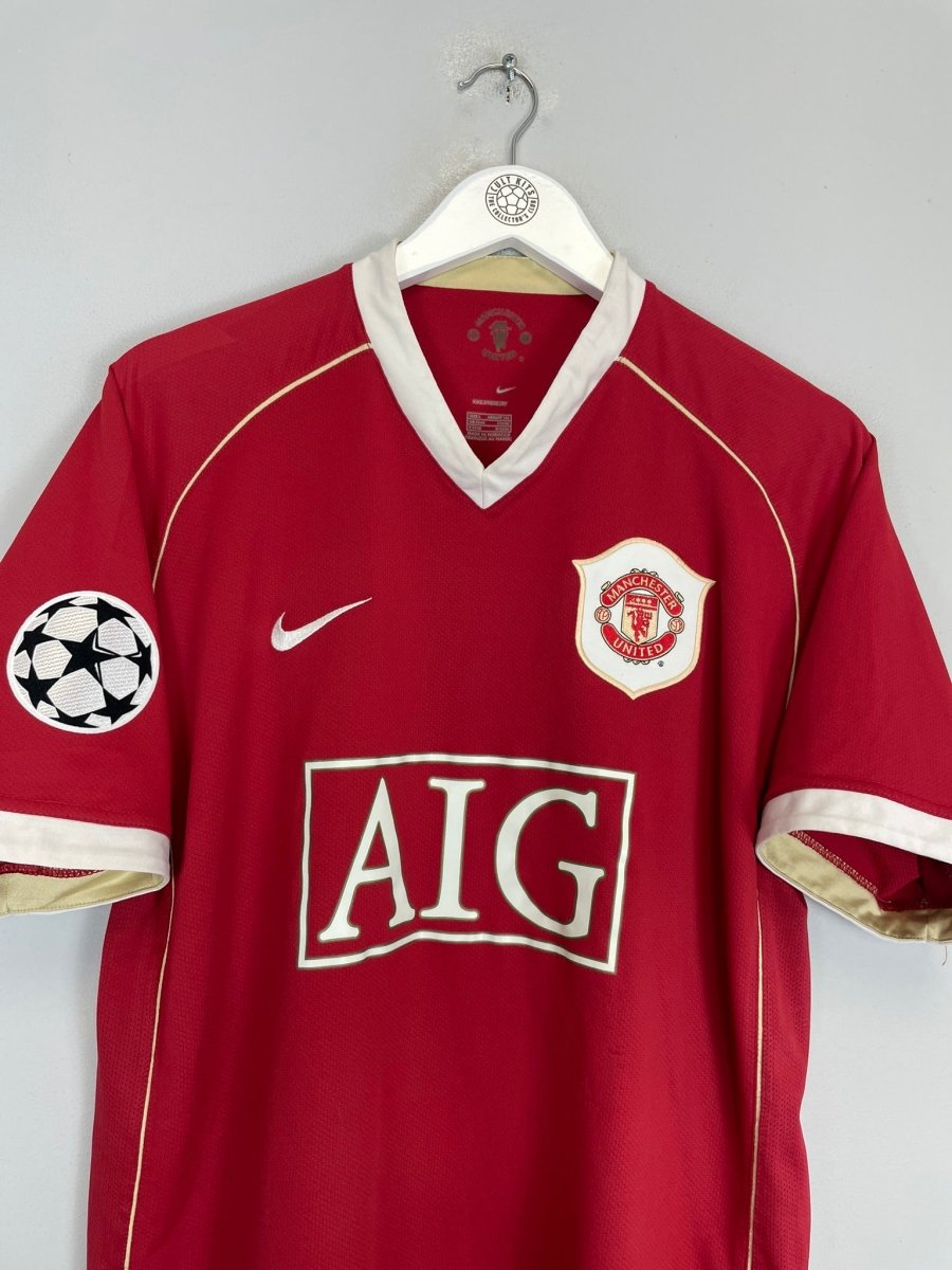 2006/07 MANCHESTER UNITED RONALDO 7 C/L HOME SHIRT (L) NIKE - Cult Kits - Large - Buy Vintage Football Shirts, Authentic Retro Football Shirts For Sale, Classic Football Shirts & Soccer Jersey
