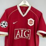 2006/07 MANCHESTER UNITED RONALDO 7 C/L HOME SHIRT (L) NIKE - Cult Kits - Large - Buy Vintage Football Shirts, Authentic Retro Football Shirts For Sale, Classic Football Shirts & Soccer Jersey