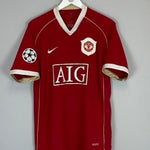 2006/07 MANCHESTER UNITED RONALDO 7 C/L HOME SHIRT (L) NIKE - Cult Kits - Large - Buy Vintage Football Shirts, Authentic Retro Football Shirts For Sale, Classic Football Shirts & Soccer Jersey