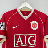 Shop 2006/07 MANCHESTER UNITED RONALDO #7 C/L HOME SHIRT (S) NIKE, classic football shirts, vintage football shirts & retro soccer jerseys at Cult Kits