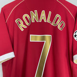 Shop 2006/07 MANCHESTER UNITED RONALDO #7 C/L HOME SHIRT (XL) NIKE, classic football shirts, vintage football shirts & retro soccer jerseys at Cult Kits