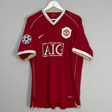 Shop 2006/07 MANCHESTER UNITED RONALDO #7 C/L HOME SHIRT (XL) NIKE, classic football shirts, vintage football shirts & retro soccer jerseys at Cult Kits