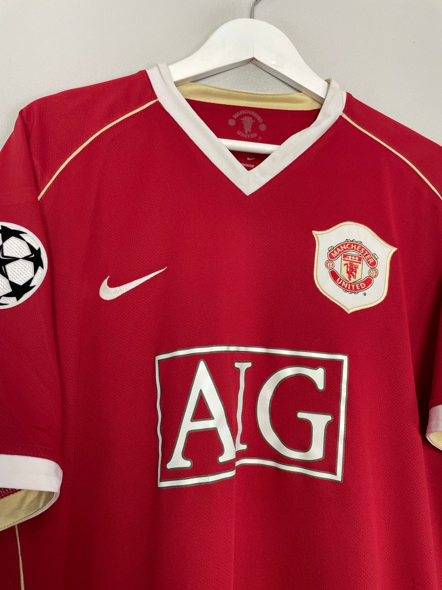 Shop 2006/07 MANCHESTER UNITED RONALDO #7 C/L HOME SHIRT (XXL) NIKE, classic football shirts, vintage football shirts & retro soccer jerseys at Cult Kits