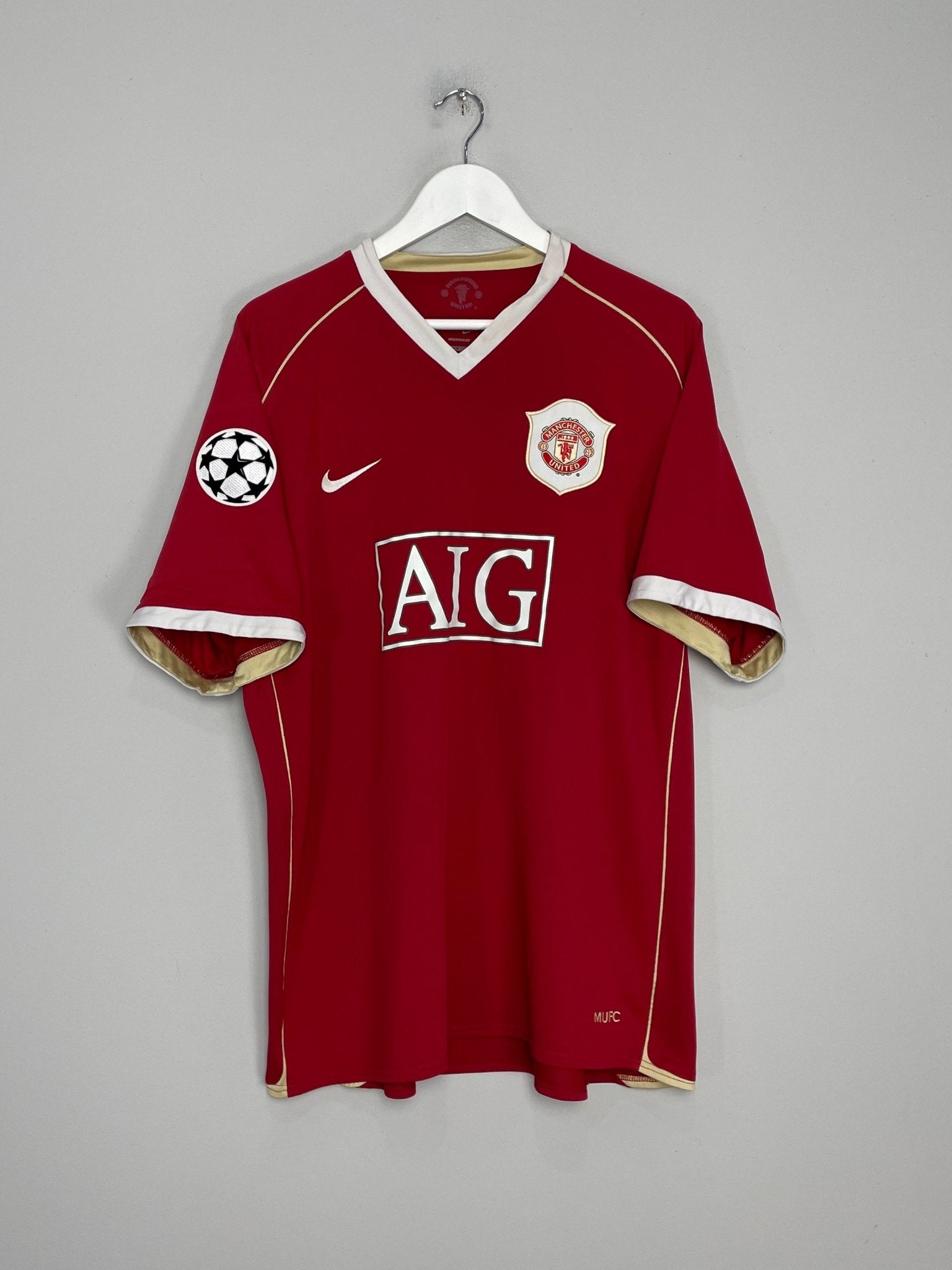 Shop 2006/07 MANCHESTER UNITED RONALDO #7 C/L HOME SHIRT (XXL) NIKE, classic football shirts, vintage football shirts & retro soccer jerseys at Cult Kits