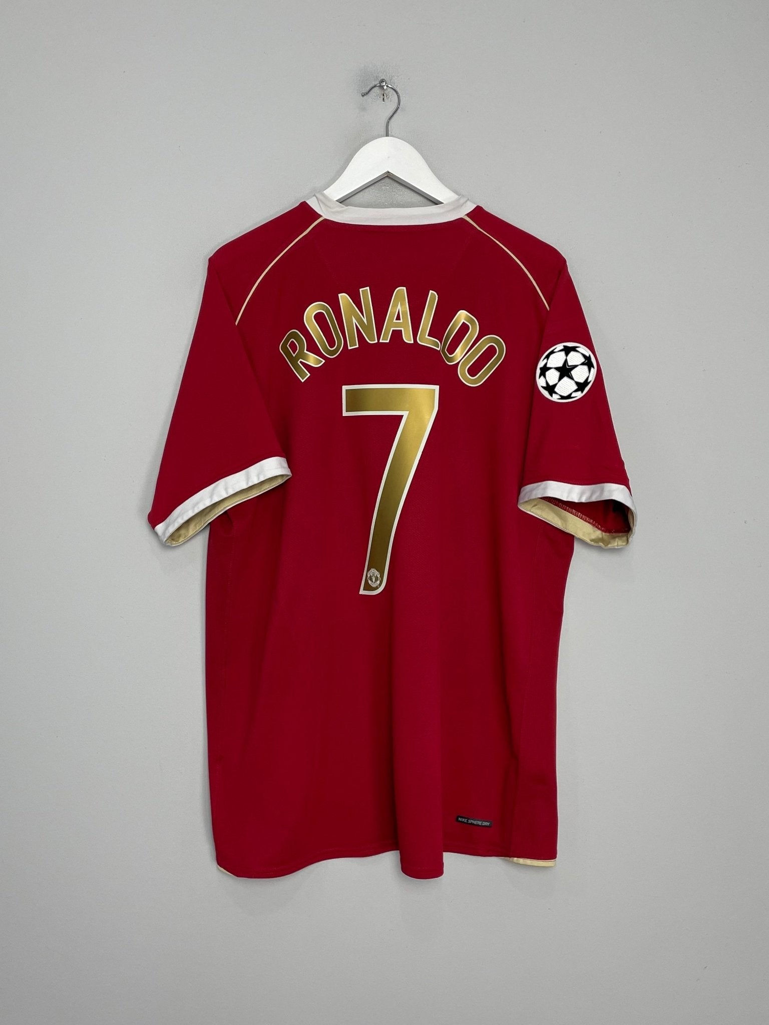 Shop 2006/07 MANCHESTER UNITED RONALDO #7 C/L HOME SHIRT (XXL) NIKE, classic football shirts, vintage football shirts & retro soccer jerseys at Cult Kits