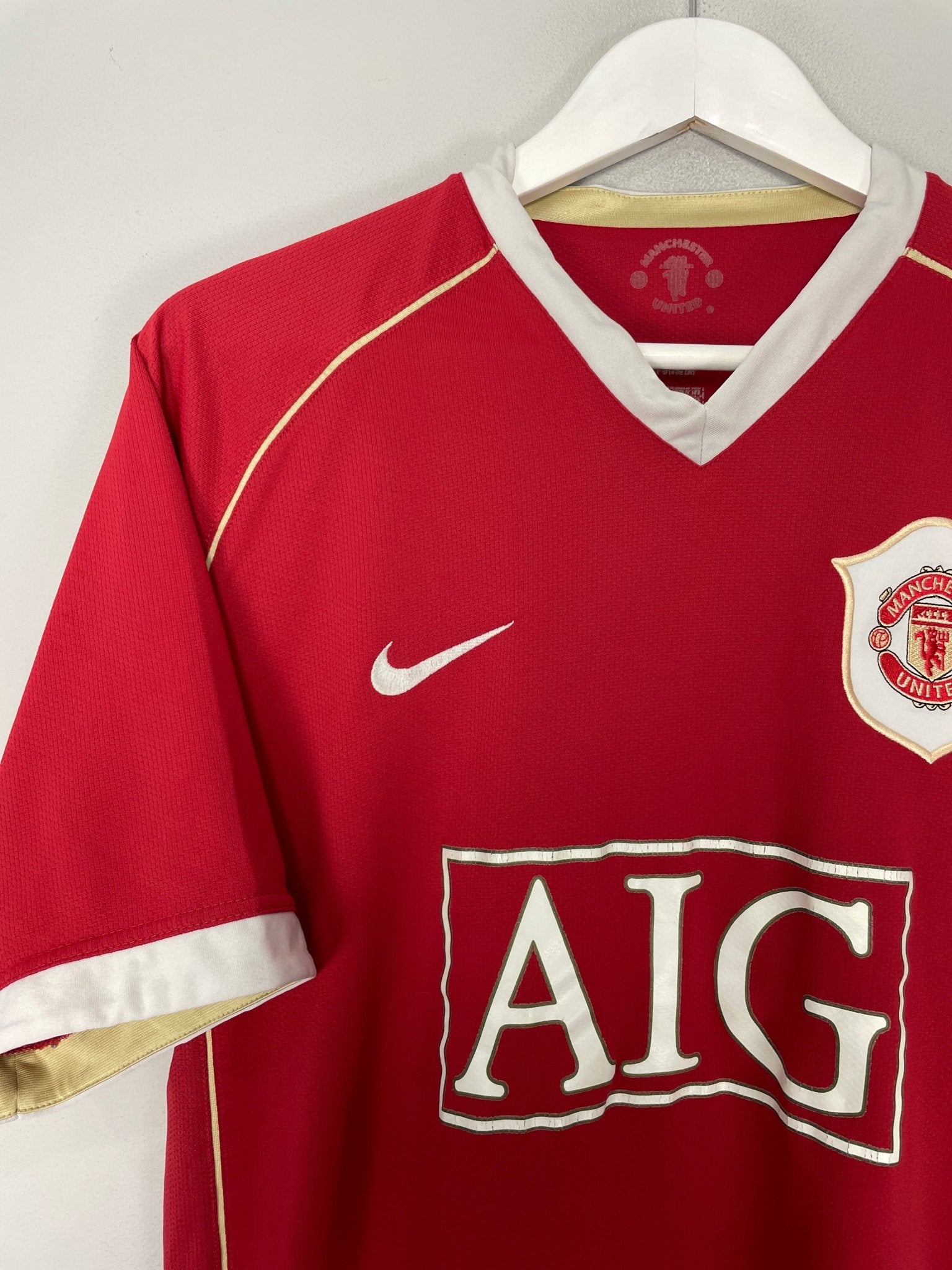 Shop 2006/07 MANCHESTER UNITED RONALDO #7 HOME SHIRT (L) NIKE, classic football shirts, vintage football shirts & retro soccer jerseys at Cult Kits