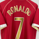 Shop 2006/07 MANCHESTER UNITED RONALDO #7 HOME SHIRT (L) NIKE, classic football shirts, vintage football shirts & retro soccer jerseys at Cult Kits