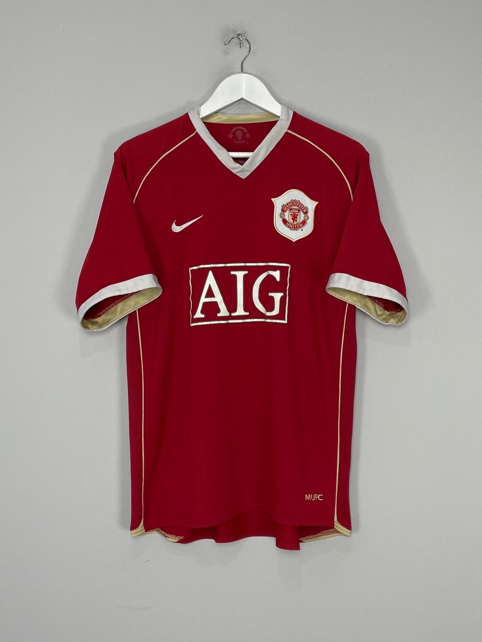 Shop 2006/07 MANCHESTER UNITED RONALDO #7 HOME SHIRT (L) NIKE, classic football shirts, vintage football shirts & retro soccer jerseys at Cult Kits