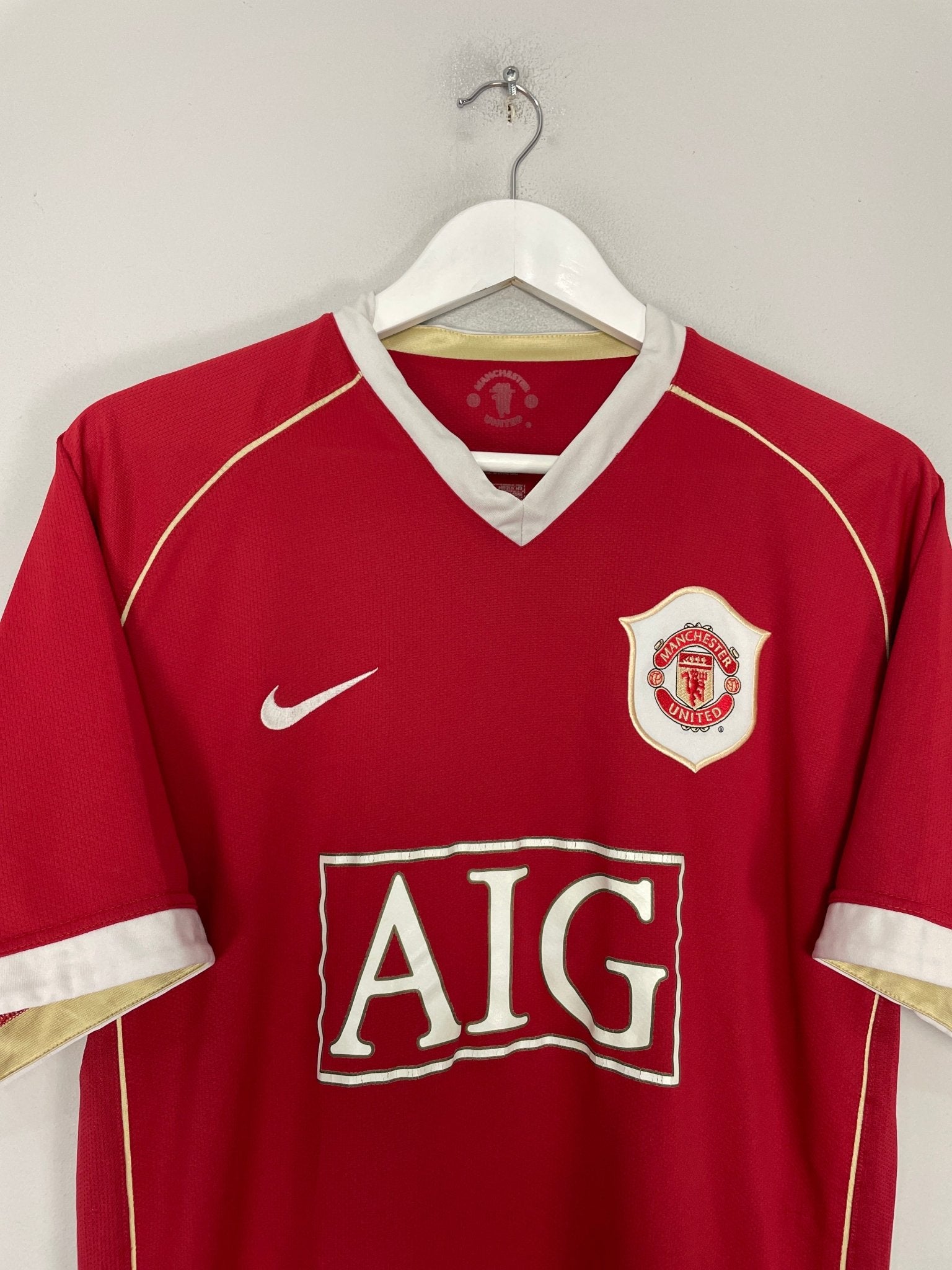 Shop 2006/07 MANCHESTER UNITED RONALDO #7 HOME SHIRT (L) NIKE, classic football shirts, vintage football shirts & retro soccer jerseys at Cult Kits