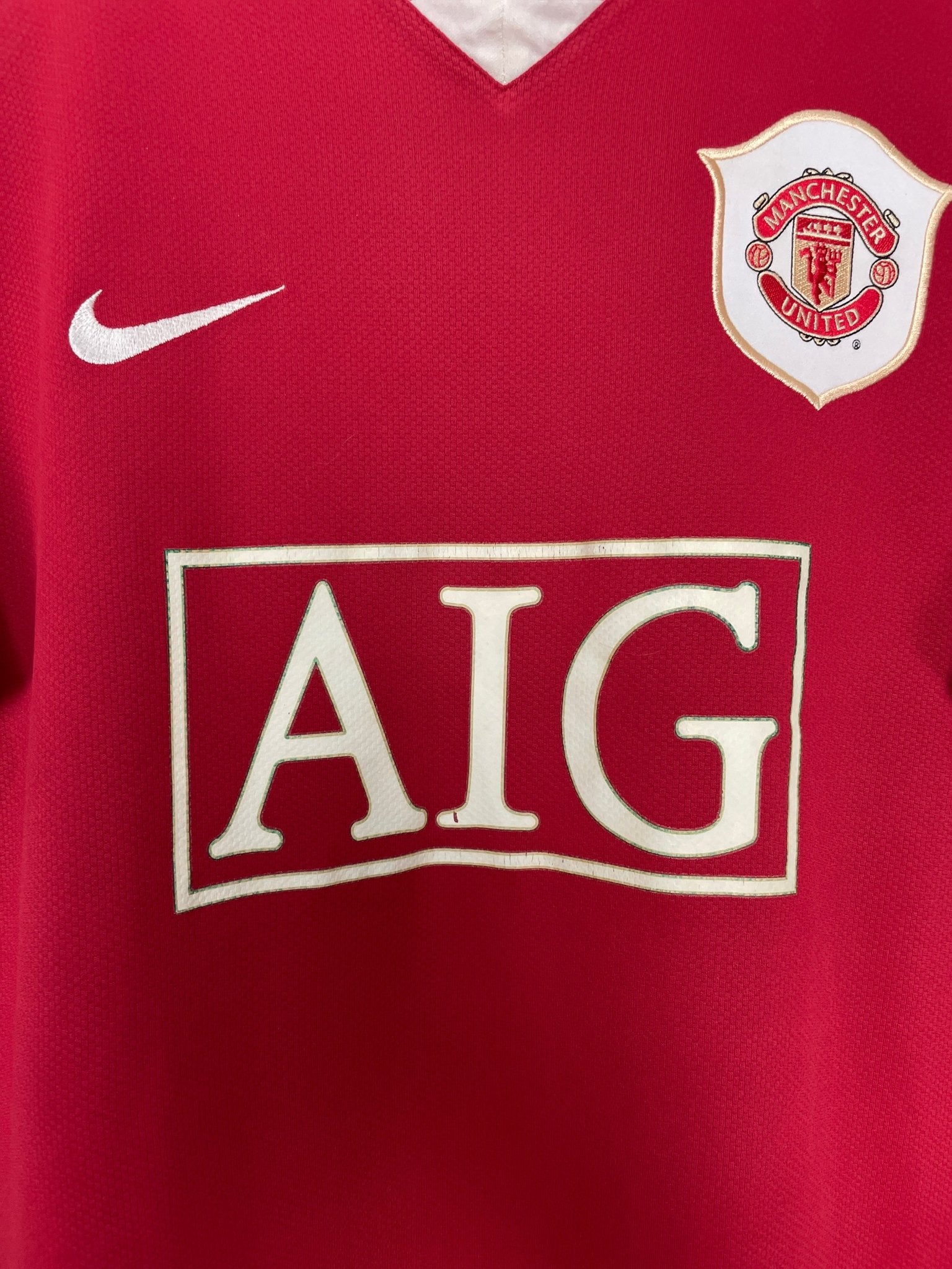 Shop 2006/07 MANCHESTER UNITED RONALDO #7 HOME SHIRT (M) NIKE, classic football shirts, vintage football shirts & retro soccer jerseys at Cult Kits