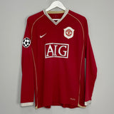 Shop 2006/07 MANCHESTER UNITED RONALDO #7 L/S C/L HOME SHIRT (M) NIKE, classic football shirts, vintage football shirts & retro soccer jerseys at Cult Kits
