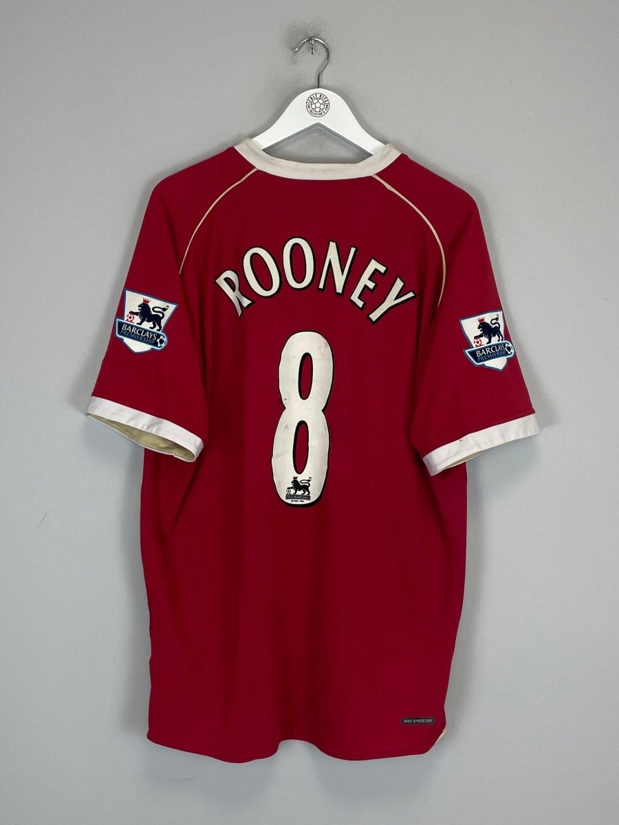2006/07 MANCHESTER UNITED ROONEY 8 HOME SHIRT (XXL) NIKE - Cult Kits - XXL - Buy Vintage Football Shirts, Authentic Retro Football Shirts For Sale, Classic Football Shirts & Soccer Jersey