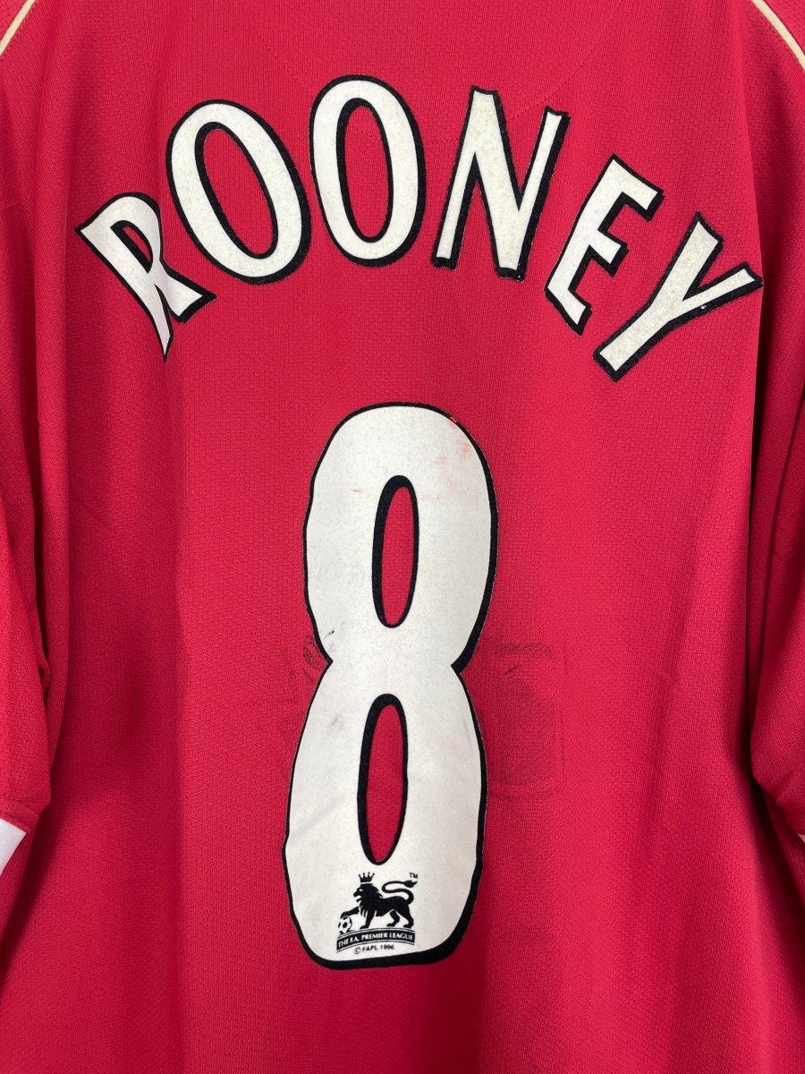 2006/07 MANCHESTER UNITED ROONEY 8 HOME SHIRT (XXL) NIKE - Cult Kits - XXL - Buy Vintage Football Shirts, Authentic Retro Football Shirts For Sale, Classic Football Shirts & Soccer Jersey
