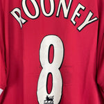 2006/07 MANCHESTER UNITED ROONEY 8 HOME SHIRT (XXL) NIKE - Cult Kits - XXL - Buy Vintage Football Shirts, Authentic Retro Football Shirts For Sale, Classic Football Shirts & Soccer Jersey