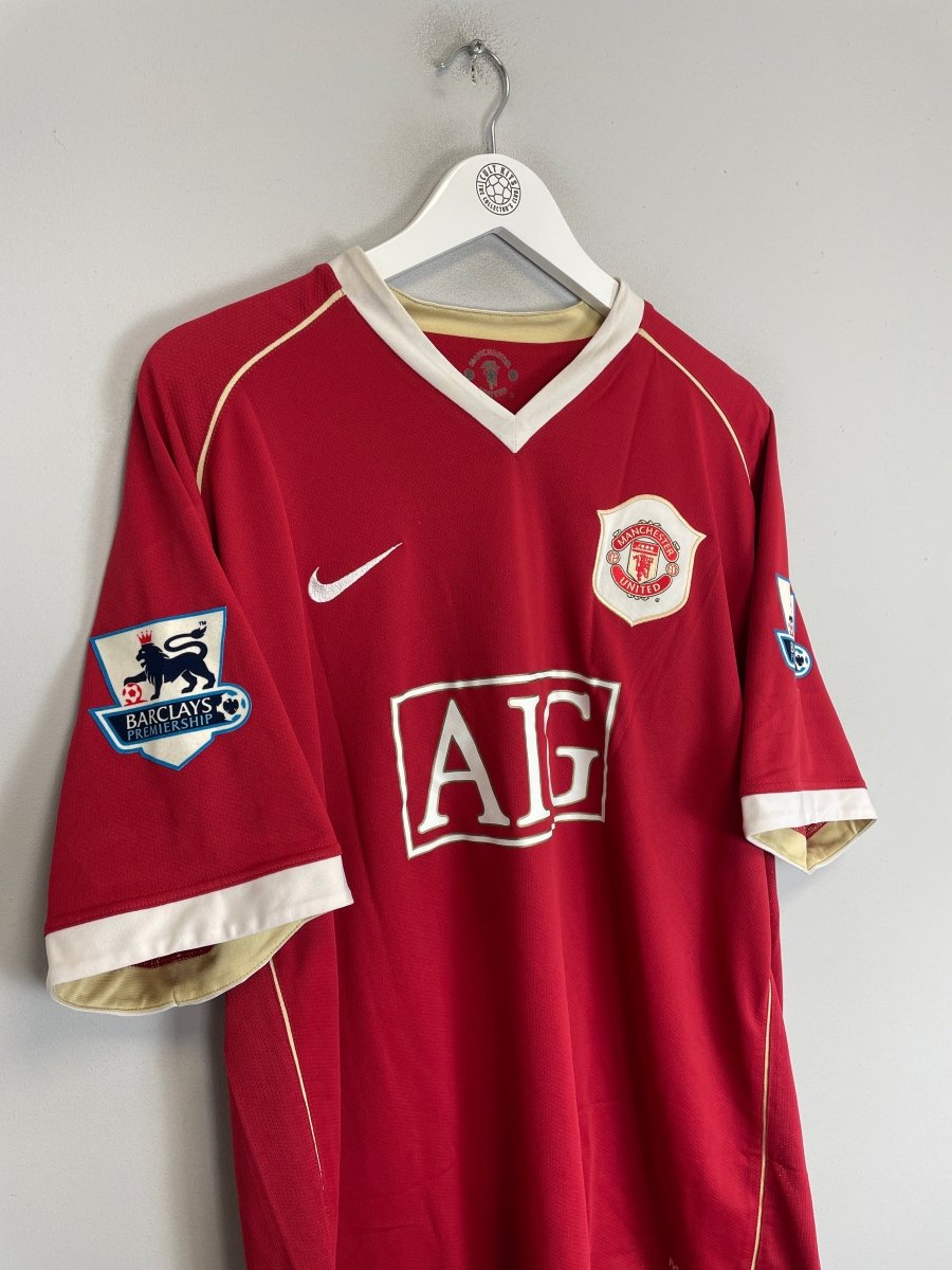 2006/07 MANCHESTER UNITED ROONEY 8 HOME SHIRT (XXL) NIKE - Cult Kits - XXL - Buy Vintage Football Shirts, Authentic Retro Football Shirts For Sale, Classic Football Shirts & Soccer Jersey