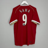 Shop 2006/07 MANCHESTER UNITED SAHA #9 HOME SHIRT (L) NIKE, classic football shirts, vintage football shirts & retro soccer jerseys at Cult Kits