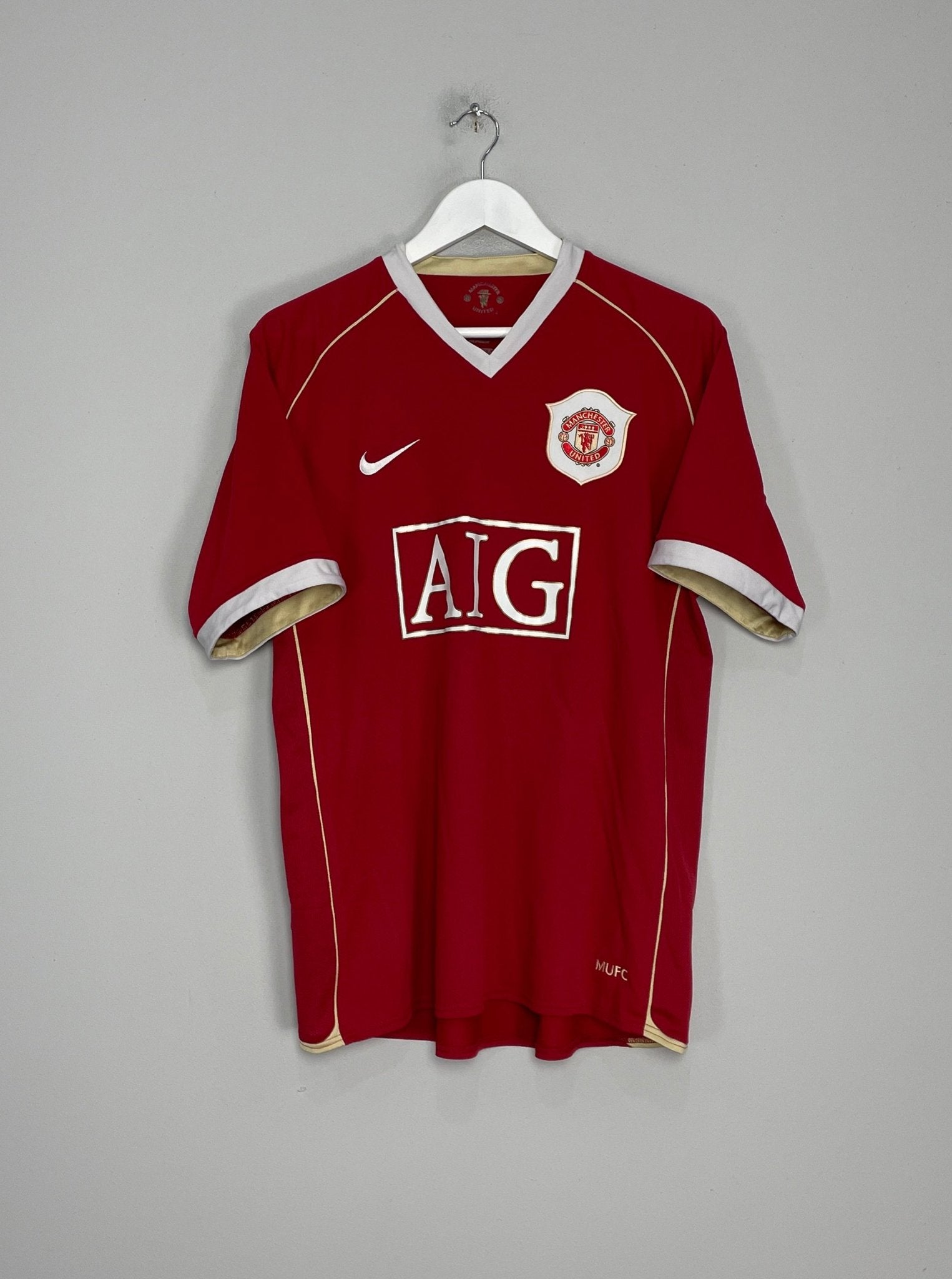 Shop 2006/07 MANCHESTER UNITED SAHA #9 HOME SHIRT (L) NIKE, classic football shirts, vintage football shirts & retro soccer jerseys at Cult Kits