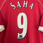 Shop 2006/07 MANCHESTER UNITED SAHA #9 HOME SHIRT (L) NIKE, classic football shirts, vintage football shirts & retro soccer jerseys at Cult Kits