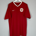 2006/07 MANCHESTER UNITED TRAINING SHIRT (L) NIKE - Cult Kits - Large - Buy Vintage Football Shirts, Authentic Retro Football Shirts For Sale, Classic Football Shirts & Soccer Jersey