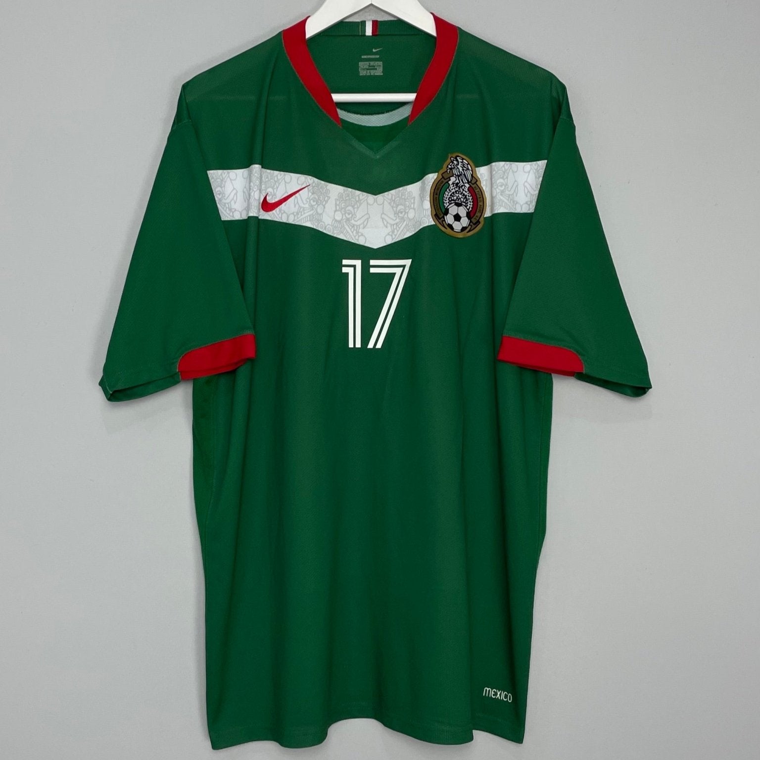Shop 2006/07 MEXICO F.FONSECA #17 HOME SHIRT (XXL) NIKE, classic football shirts, vintage football shirts & retro soccer jerseys at Cult Kits