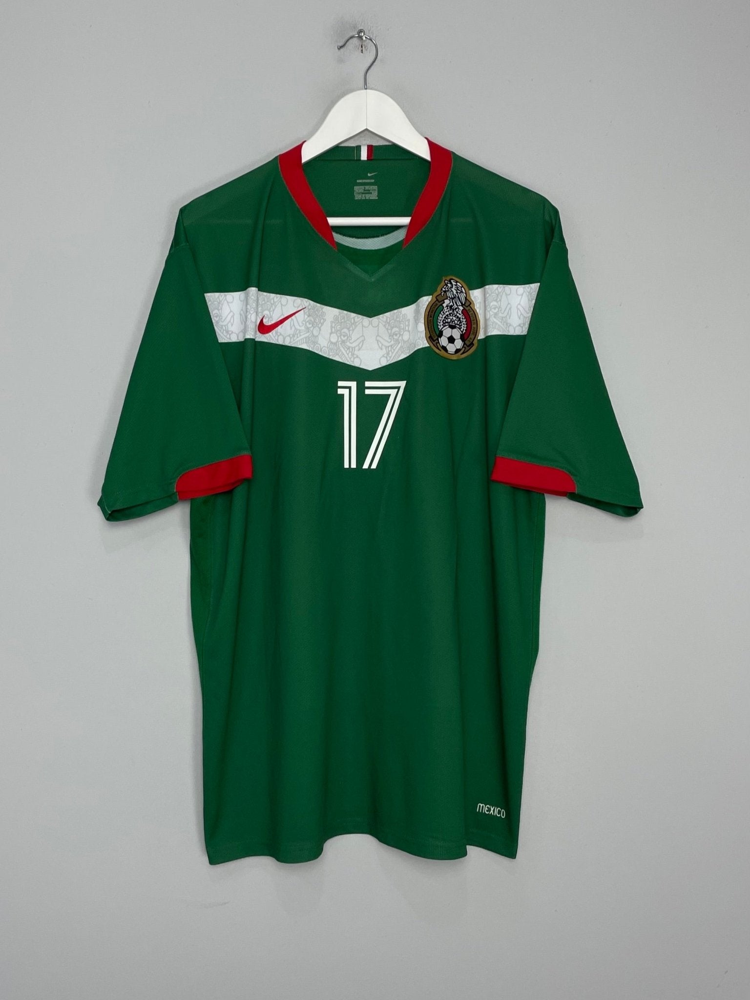 Shop 2006/07 MEXICO F.FONSECA #17 HOME SHIRT (XXL) NIKE, classic football shirts, vintage football shirts & retro soccer jerseys at Cult Kits