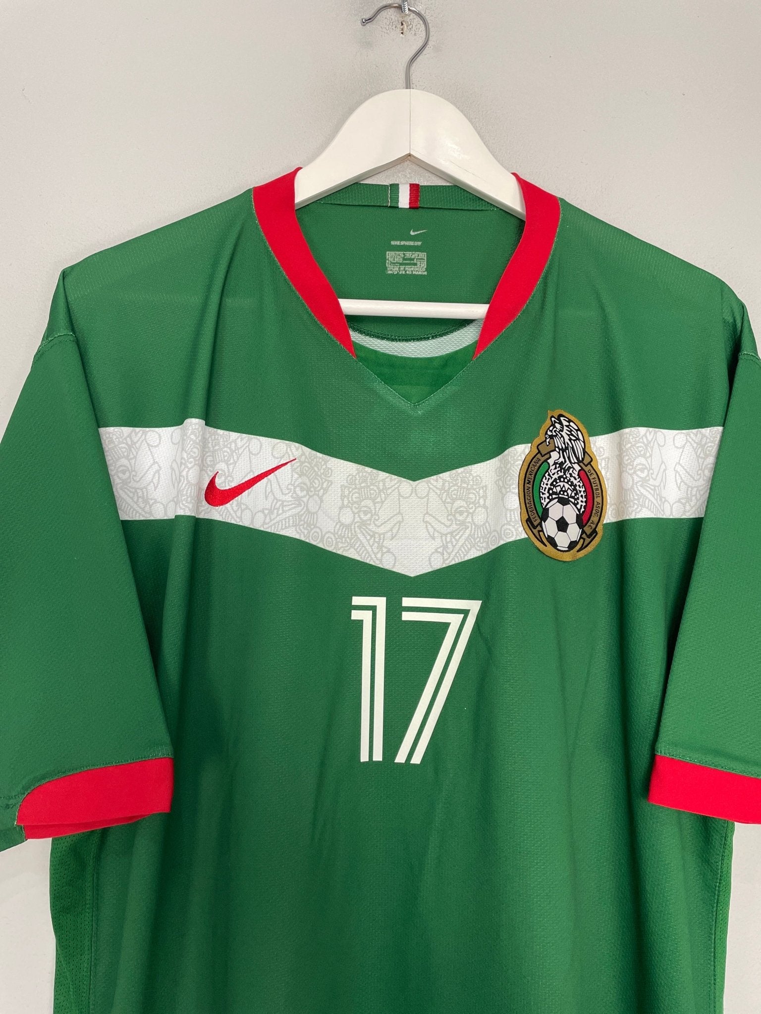 Shop 2006/07 MEXICO F.FONSECA #17 HOME SHIRT (XXL) NIKE, classic football shirts, vintage football shirts & retro soccer jerseys at Cult Kits