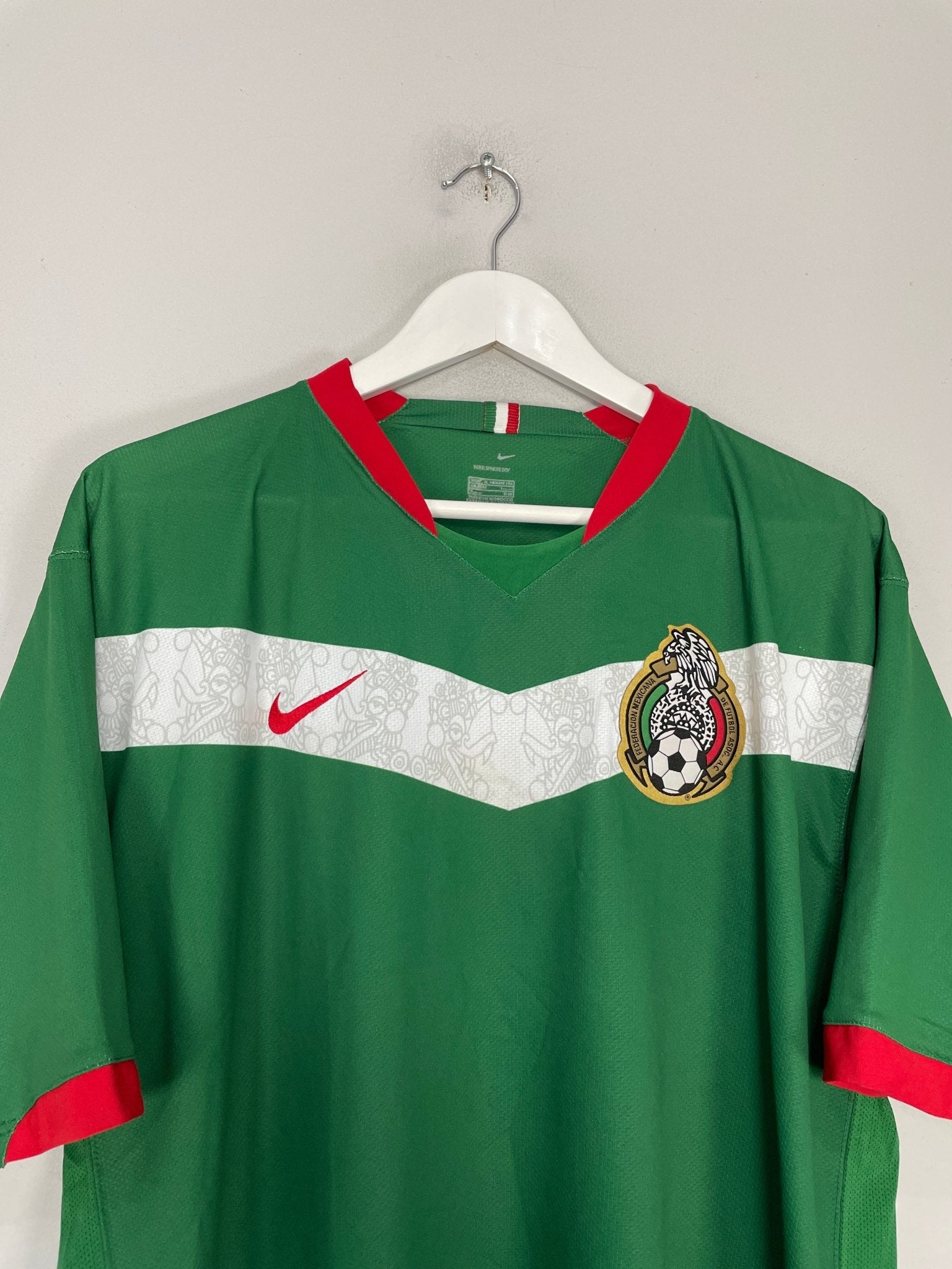 Shop 2006/07 MEXICO HOME SHIRT (XL) NIKE, classic football shirts, vintage football shirts & retro soccer jerseys at Cult Kits