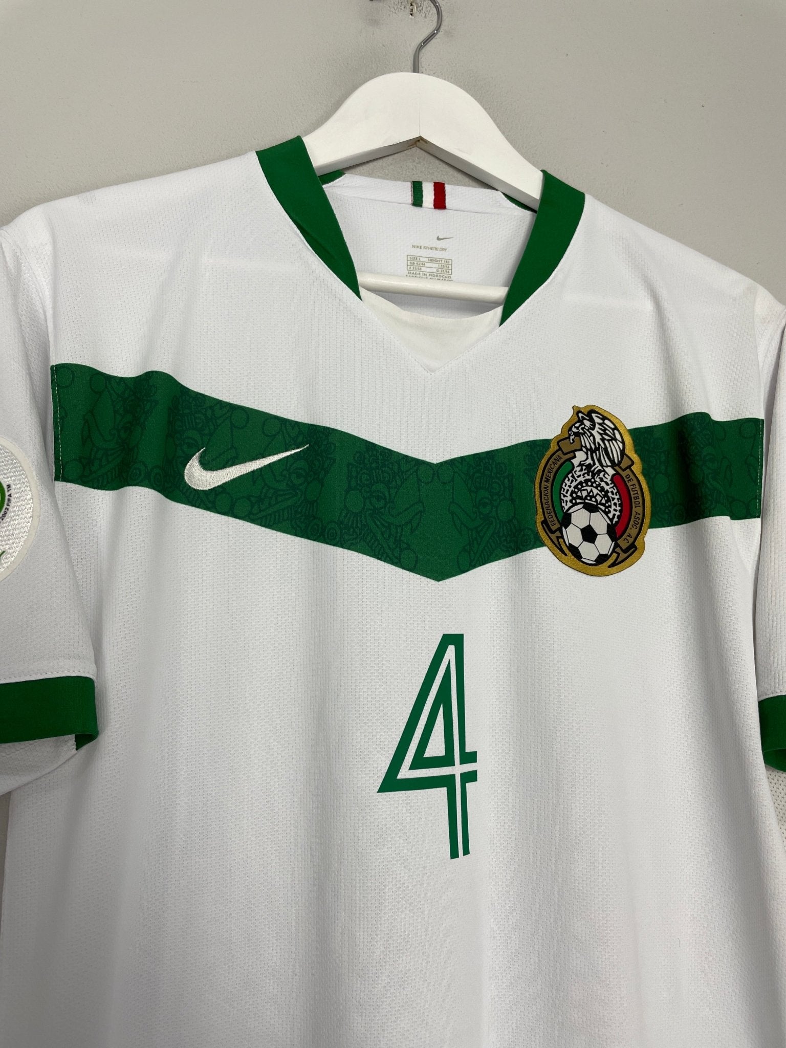 Shop 2006/07 MEXICO R.MARQUEZ #4 AWAY SHIRT (L) NIKE, classic football shirts, vintage football shirts & retro soccer jerseys at Cult Kits