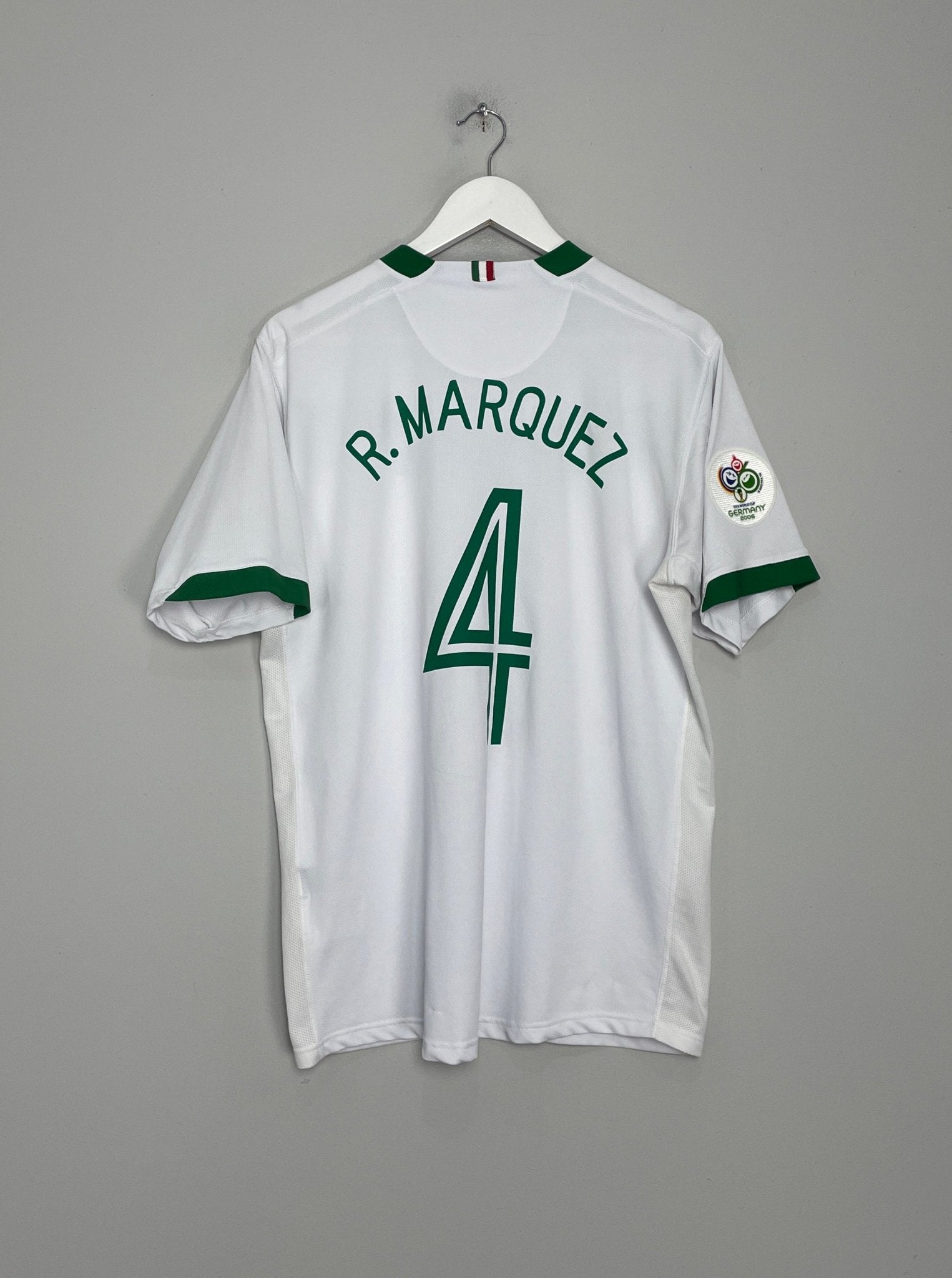 Shop 2006/07 MEXICO R.MARQUEZ #4 AWAY SHIRT (L) NIKE, classic football shirts, vintage football shirts & retro soccer jerseys at Cult Kits