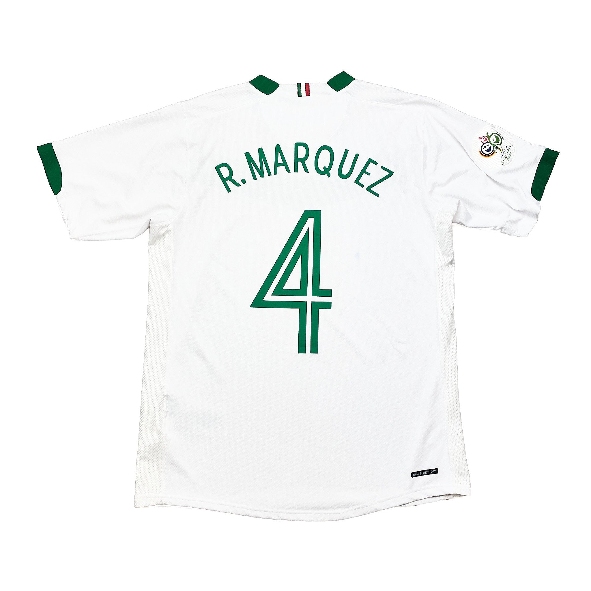 Buy 2006/07 Mexico R.Marquez 4 Away Shirt (M) Nike ~ Free worldwide shipping ~ Authentic Vintage Football Shirts from Cult Kits